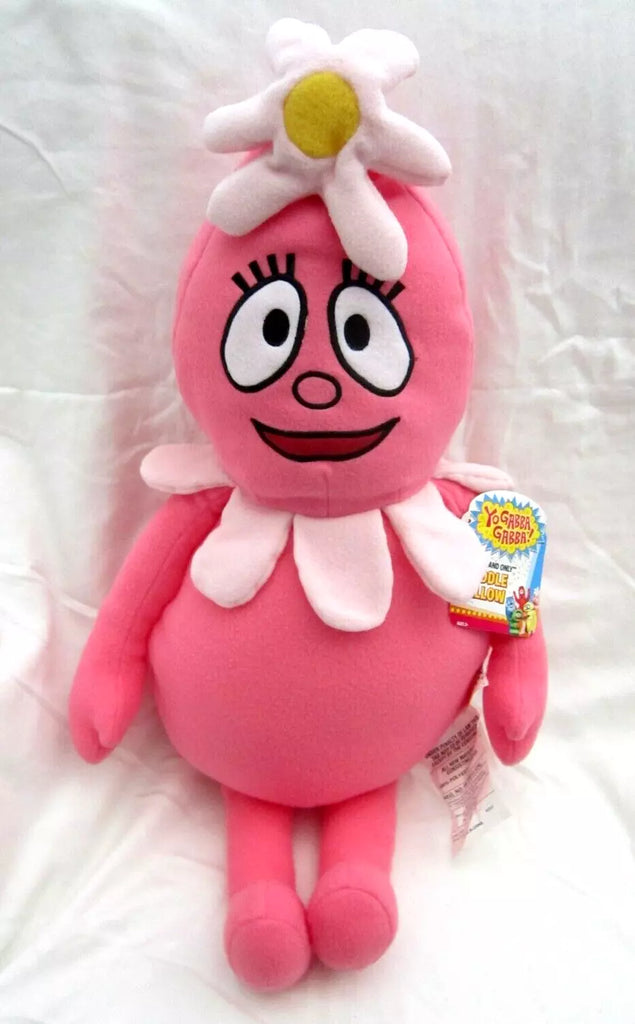 24" Yo Gabba Gabba Foofa Cuddle Pillow X Large Soft Bedding Plush Doll-Brand New