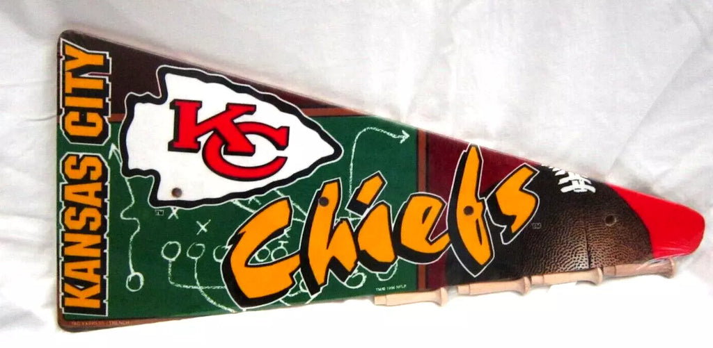 22" L Chiefs football team pennant board rack kit for hats or coats-Brand New!A