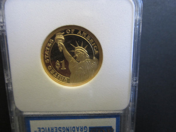 Abraham Lincoln 16th President $1 COIN 1st Day of Issue PR-70 Grade DCAM by IGSGRADIMG.COM 55227347-A