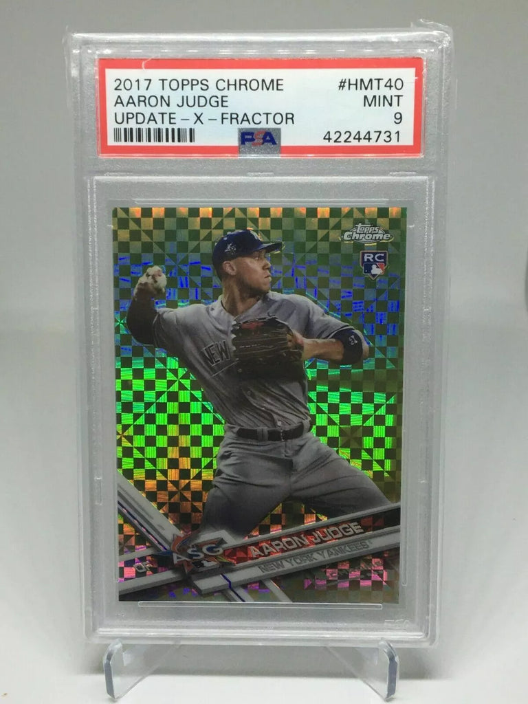 Aaron Judge 2017 Topps Chrome XFractor Refractor#87/99 ROOKIE PSA9!Yankees RC
