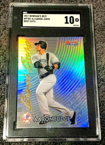 Aaron Judge RC 2017 Bowman's Best REFRACTOR Rookie SCG10!Yankees OF RC GOAT MVP