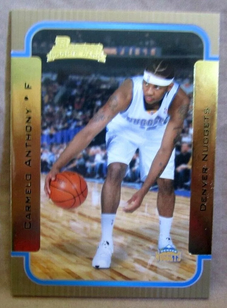 Carmelo Anthony RC 2003-2004 Bowman Gold Variant Rookie#140!Nuggets G RC GOAT-1