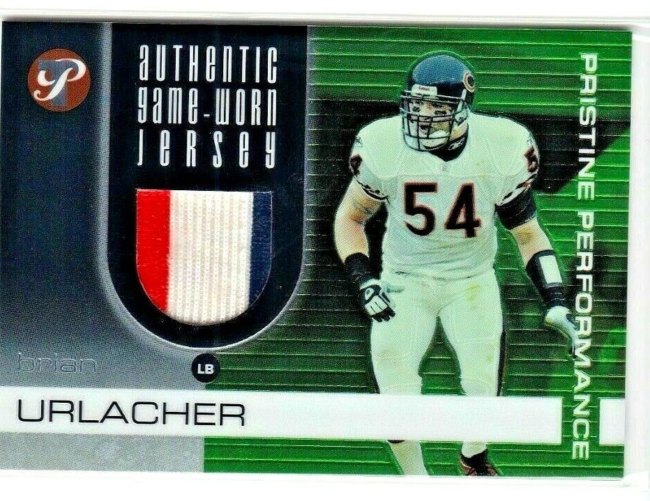 Brian Urlacher 2003 Topps Pristine Game-Used 3-Color Patch Card!Bears LB GOAT