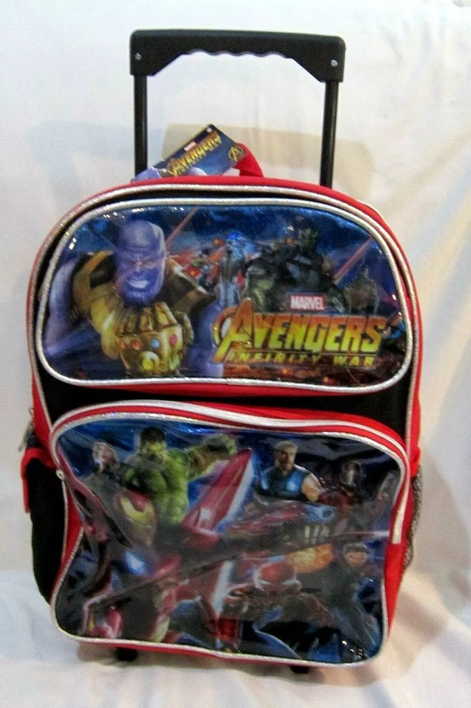 Avengers Infinity War Rolling 16" Backpack with two compartments-Brand New!v2