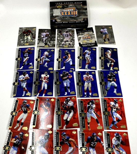 1999 Upper Deck Super Bowl XXXIII 25 Card Sealed box Set-Factory Sealed-New!