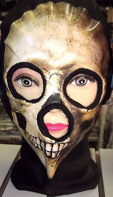 Beanie Full Face Red Skull face big teeth mask costume party halloween attire!