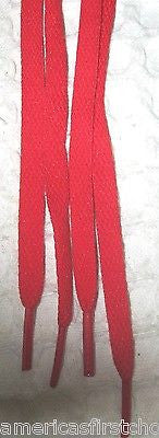 Premium 54" Round Bright Red Design Rockabilly Punk Shoe laces Shoelaces-New!