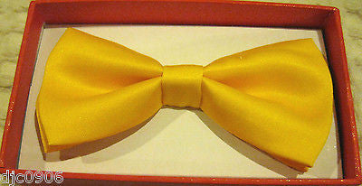 Yellow Kids Boys Girls Y-Style Back Adjustable Bow Tie & White Kid suspenders-