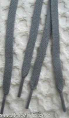 Premium 54" thin Solid White Design Rockabilly Punk Shoe laces Shoelaces-New!