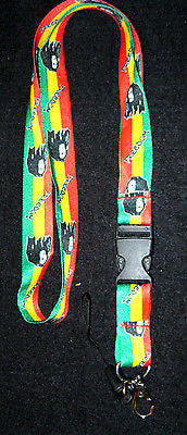 12 (dozen) Bob Marley Portraits Rasta(green/yellow/red) 15" Lanyard ID Holders