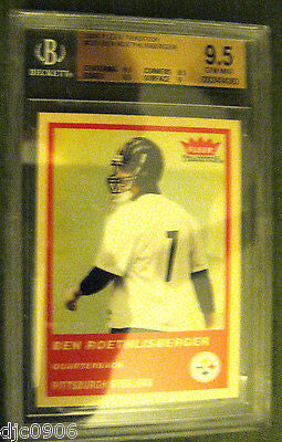 Ben Roethlisberger RC 2004 Fleer Traditional Rookie #333 Graded GEM MT BGS 9.5