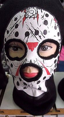 Beanie Full Face Yellow Skull face open mouth mask costume halloween attire-New!