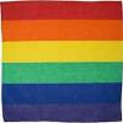 Gay Pride Rainbow Red Yellow Green Blue Rainbow Bandanna Face Mask Head Wrap Scarf Wristband