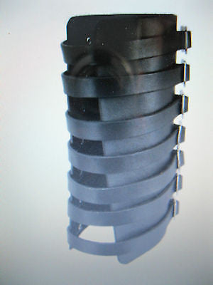 Leather 7 Buckle Gauntlet Wristband Wrist Band METAL,PUNK,GOTH,BIKER Styles