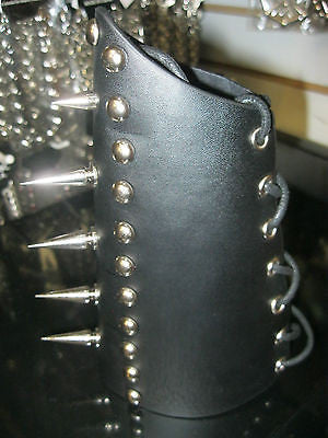Leather Spike Studded Strap Arm Wrist Cuff Band, METAL-PUNK-GOTHIC-BIKER Styles