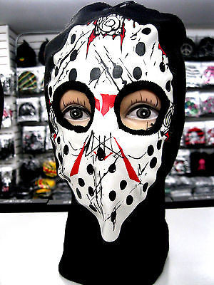 Beanie Full Face Bloody Jason face mask Ski Mask costume halloween attire-New!