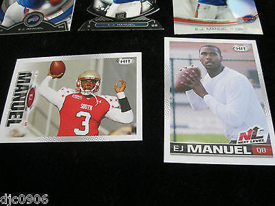 E.J, Manuel RC 2013 Bowman,Sage Hit,Topps Platinum,Strata,7 Rookie Card Lot-Bill