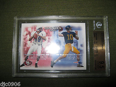 Tom Brady RC 2000 Fleer Dominion Rookie Card GEM MINT Beckett Graded BGS 9.5