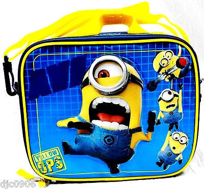 Despicable Me 2 Minions Stuart&Jerry Insulated Lunch Box Lunch Bag-New!