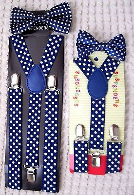 Father & Son 3 Row Black & White Checkers Adjustable Bow Tie & Suspenders Combo