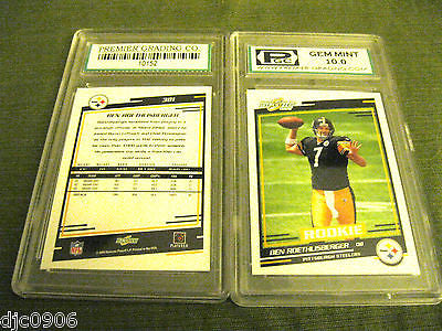 Ben Roethlisberger RC 2004 Score Rookie #381 Graded GEM MINT PGC 10!Steelers QB