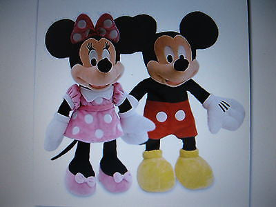 DISNEY 17" MICKEY MOUSE & MINNIE MOUSE COMBO PLUSH TOY-LICENSED STUFFED TOY