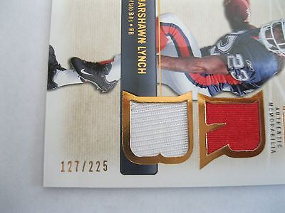 Marshawn Lynch 2007 SP ROOKIE THREADS #ED/225 2 CLR JERSEYS CARD-Seahawks/Bills