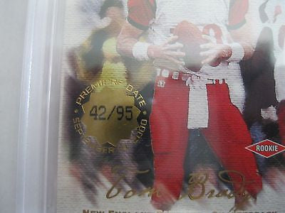 Tom Brady RC 2000 Pacific Private Stock #42/95 Rookie GEM MINT Beckett BGS 9.5