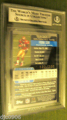 Frank Gore RC 2005 Bowman Rookie Beckett Graded GEM Mint BGS 9.5!!