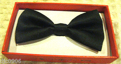 Black Kids Boys Girls Y-Style Back Adjustable Bow Tie & White Kid suspenders-New