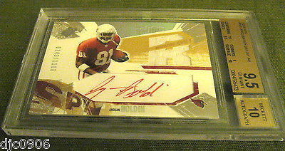 Anquan Boldin RC 2003 SPX Red Autograph Auto ROOKIE #ed Pristine GEM Mint BGS 10
