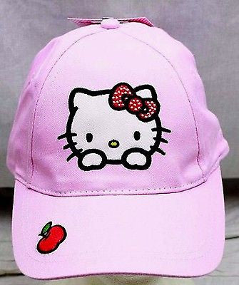 Sanrio Hello Kitty with Apple Embroidered Adjustable Baseball Cap/Hat-New!