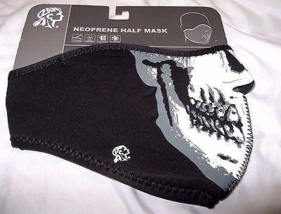Monster Vampire Death Skeleton Half Neoprene Mask For Motorcycle,Halloween-New