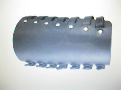 Leather 7 Buckle Gauntlet Wristband Wrist Band METAL,PUNK,GOTH,BIKER Styles