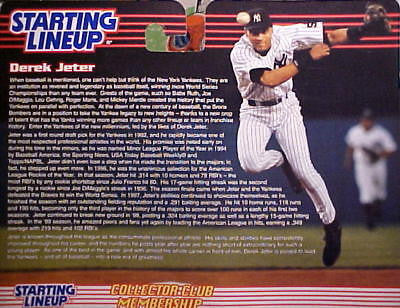 DEREK JETER-2000 STARTING LINE UP-6TH ANNUAL CONVENTION