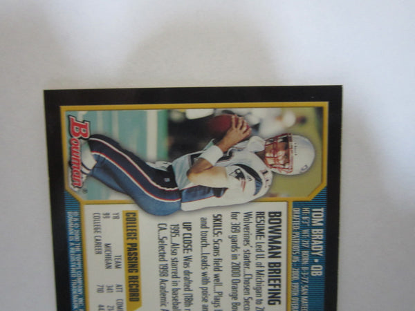 TOM BRADY RC 2000 BOWMAN ROOKIE CARD#236-PATRIOTS QB RC GOAT HOF
