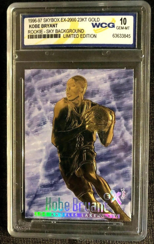 Kobe Bryant RC 1996 Skybox EX-2000 23Kt Gold Blue Rookie#/10000 WCCG10!Lakers-2