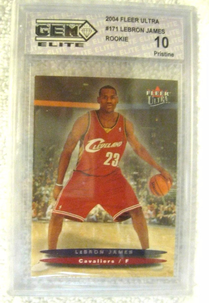 Lebron James RC 2003-2004 FLEER ULTRA Rookie Card Graded GEM10!CAVALIERS G RC