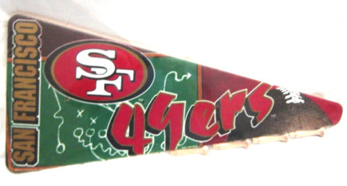 22" L 49ers football team pennant board rack kit for hats or coats-Brand New!A