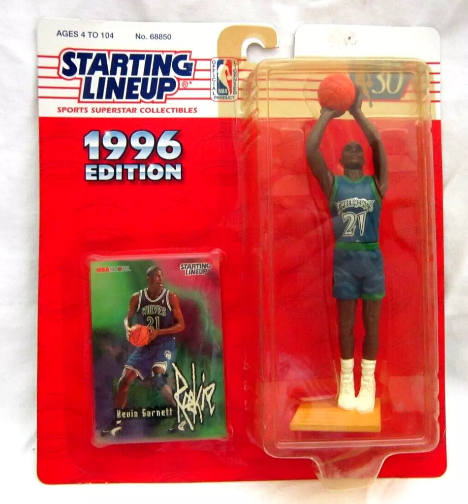 KEVIN GARNETT ROOKIE 1996 KENNER STARTING LINE-UP FIGURE-MINNESOTA TIMBERWOLVES