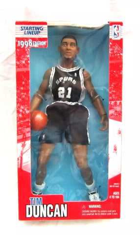 1998 Kenner Starting Lineup NBA San Antonio Spurs Tim Duncan 12" Figure-New!