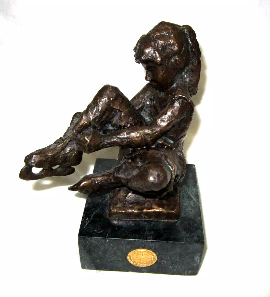 Dennis Smith Bronze Sculpture 2002 Olympic Dreams "Beginnings" Skating-New!
