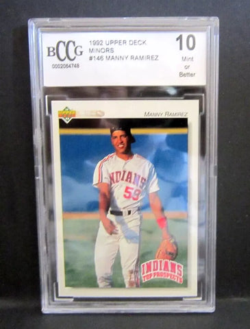 Manny Ramirez RC 1992 Upper Deck Minors Rookie#146 BCCG10!Indians OF RC GOAT