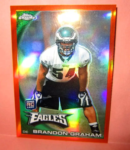 Brandon Graham RC 2010 Topps Chrome Orange REFRACTOR Rookie#C56!Chiefs DE RC