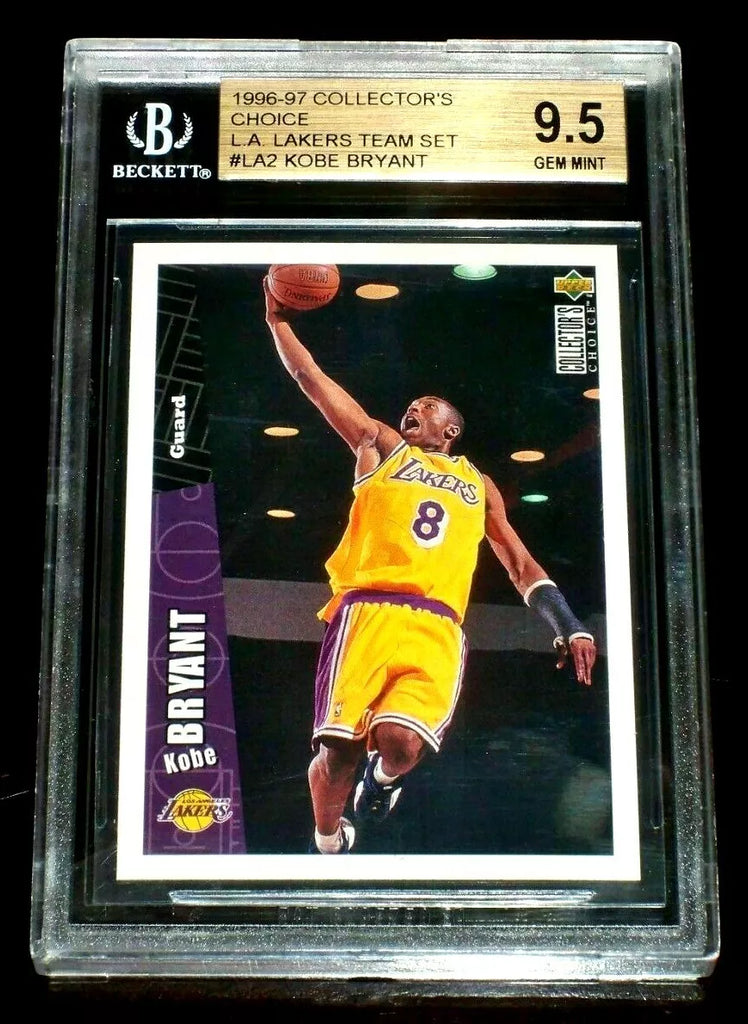Kobe Bryant RC 1996-97 UD Collector's Choice Rookie#LA2 GEM BGS9.5!Lakers G GOAT