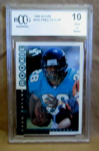 Fred Taylor RC 1998 Score Rookie Card#242 BCCG10!Jaguars RB RC GOAT--A