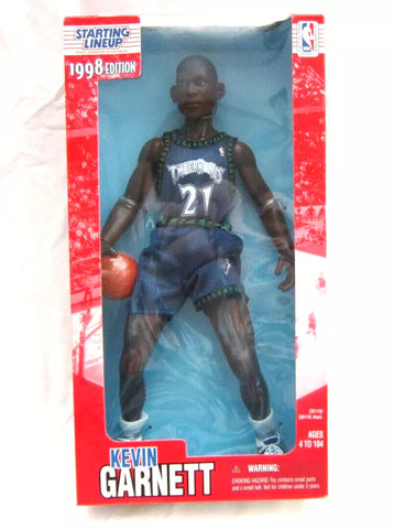 1998 Kenner Starting Lineup Minnesota Timberwolves Kevin Garnett 12" Figure-New!