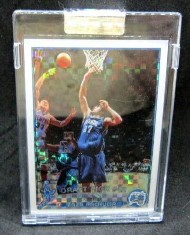 Zaza Pachulia 2003-04 Topps Chrome XFRACTOR#195/220 REFRACTOR Rookie!Magic C RC-A