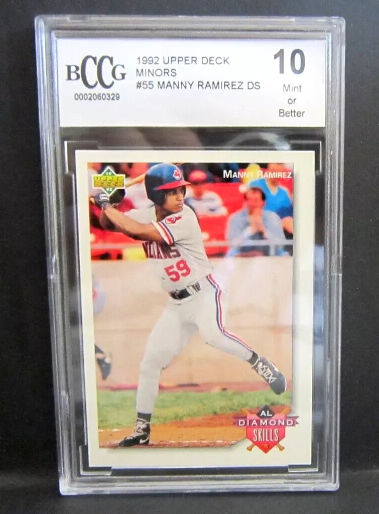 Manny Ramirez RC 1992 Upper Deck Minors Rookie#55 BCCG10!Indians OF RC GOAT-V1