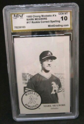 Mark McGwire RC 1985 Chong Modesto A's Rookie#17 MINT10!Oakland A's 1B RC HOF-V2